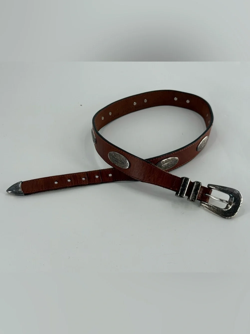 Latigo Leather Vintage Tan Brown‎ Leather Belt 32